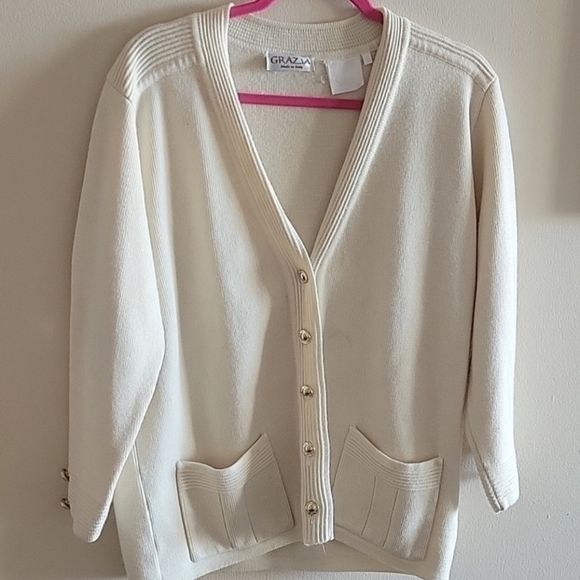 grazia Sweaters - GRAZIA Oversized V-NECK CARDIGAN US 14